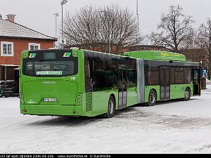 GUB 103, en Nrstudie En Nrstudie av Gamla Uppsala Buss 103 efter pressvisningen av de nya bussarna i januari 2006.